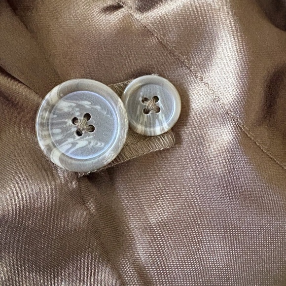 Linea by Louis Dell’Olio Olive Green Double Breasted Short Trench Coat Size S - Picture 7 of 16